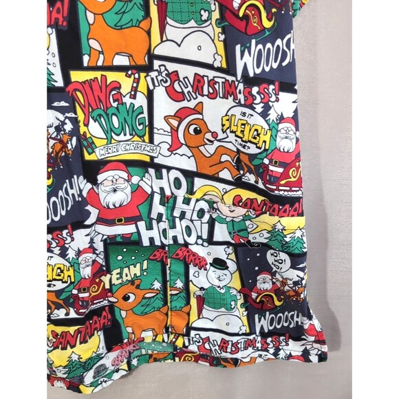 Women's Christmas Scrub Top Size XL Rudolph the Red-Nosed Reindeer Classic - Picture 11 of 16